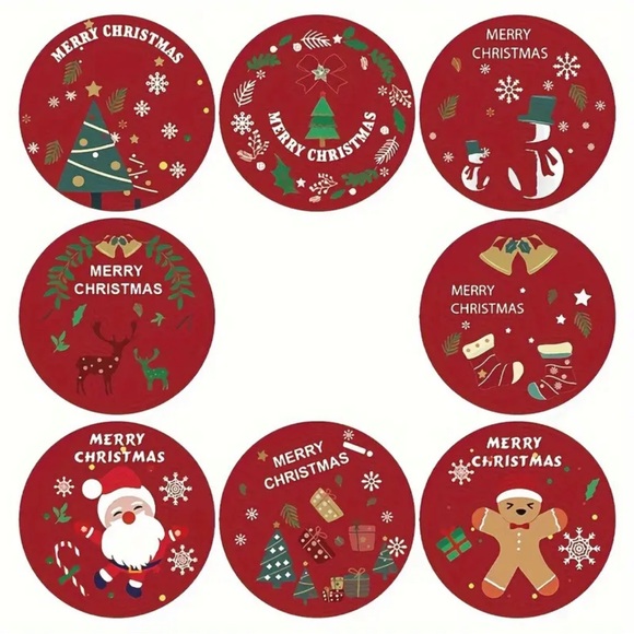 500ct Christmas Stickers - Picture 3 of 4